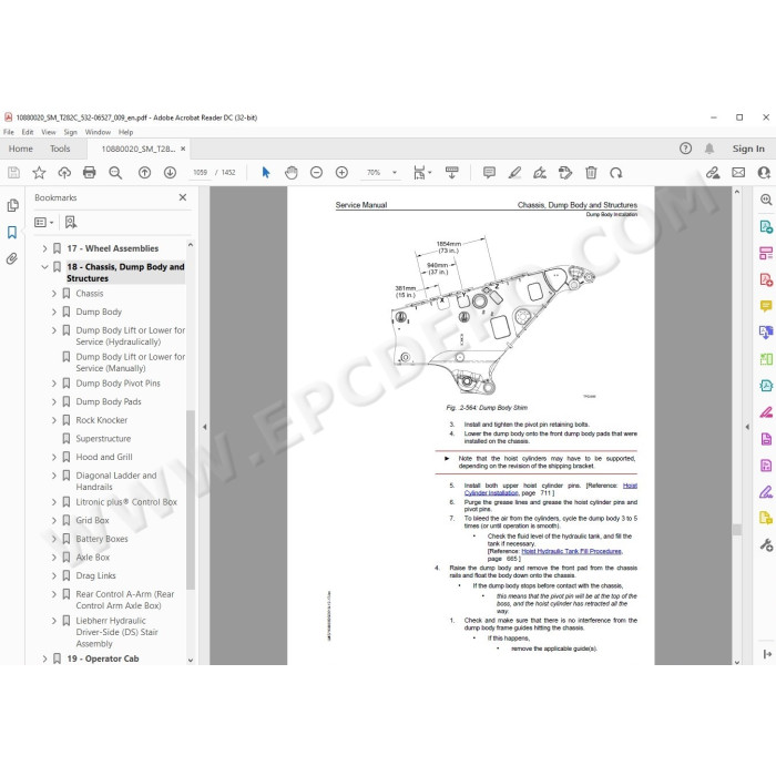 Liebherr Haul Truck T282C service & repair manual