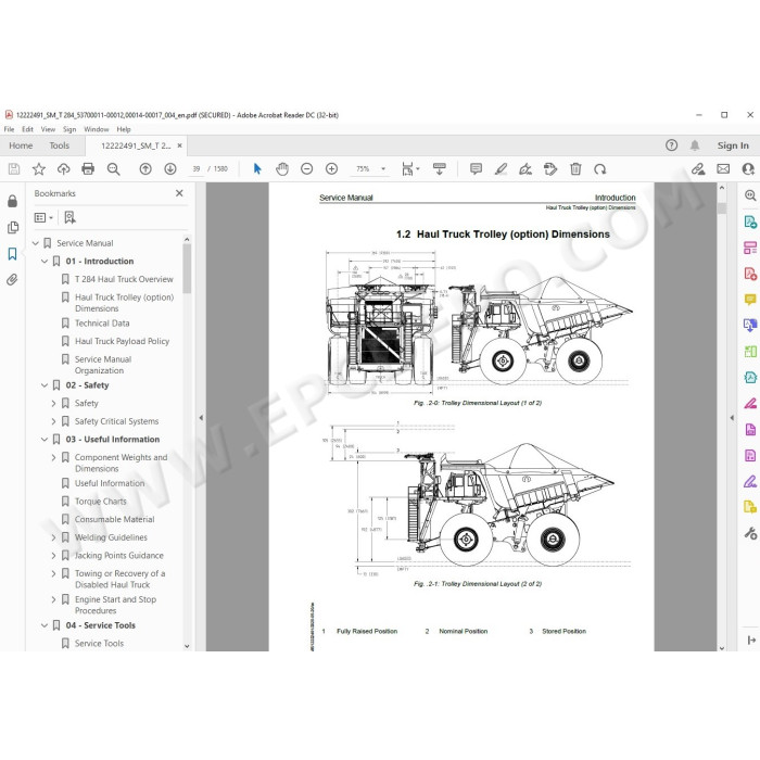 Liebherr Haul Truck T284 service & repair manual