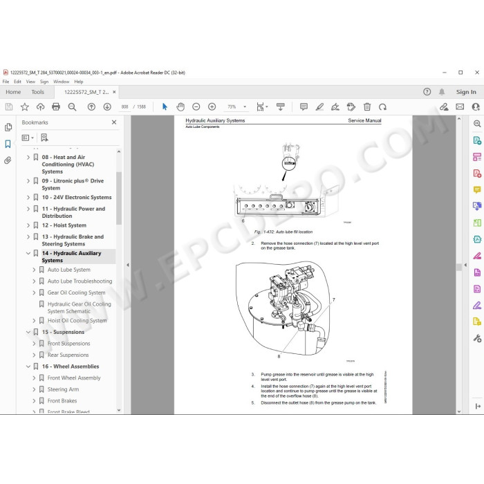 Liebherr Haul Truck T284 service & repair manual