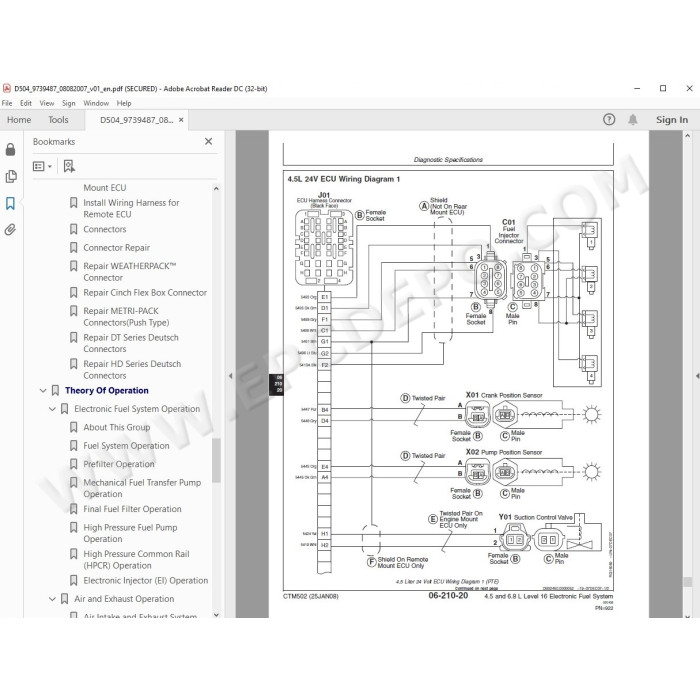 Liebherr Engine D504 TI TH5 service & repair manual