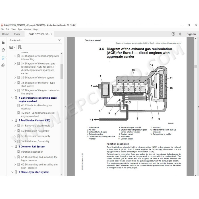 Liebherr Engine D846 service & repair manual