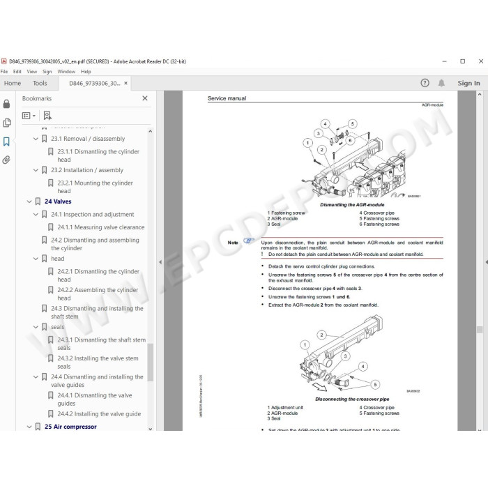 Liebherr Engine D846 service & repair manual