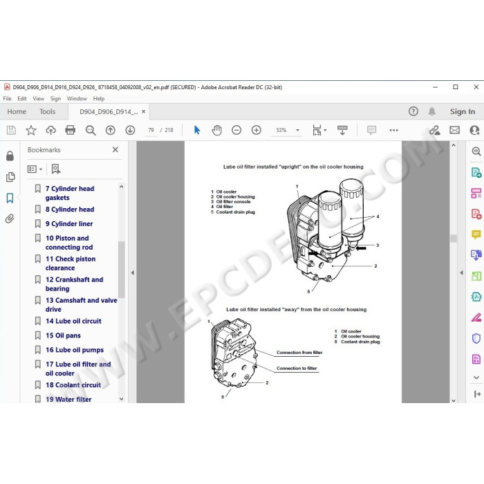 Liebherr Engine D904 D906 D914 D916 D924 D926 service manual
