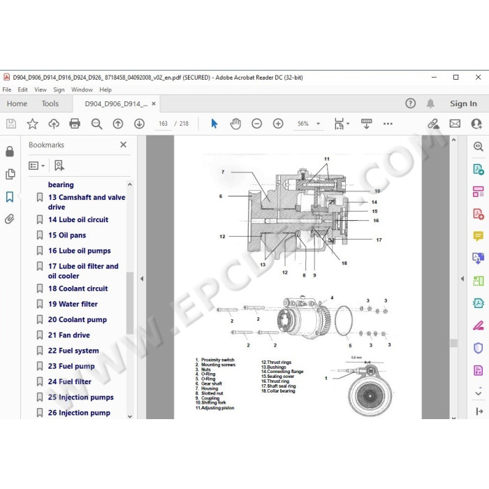 Liebherr Engine D904 D906 D914 D916 D924 D926 service manual