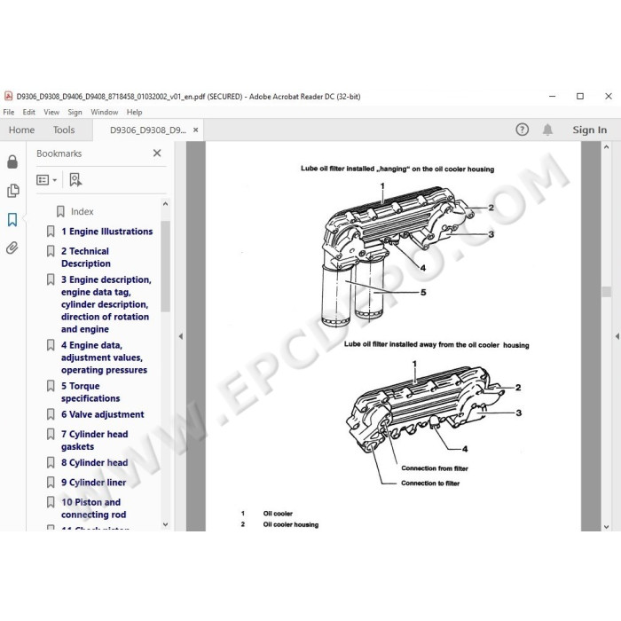 Liebherr Engine D9306 D9308 D9406 D9408 service & repair manual
