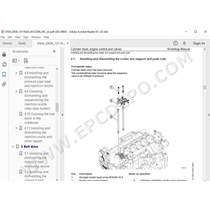 Liebherr Engine D934 D936 A6 service & repair manual