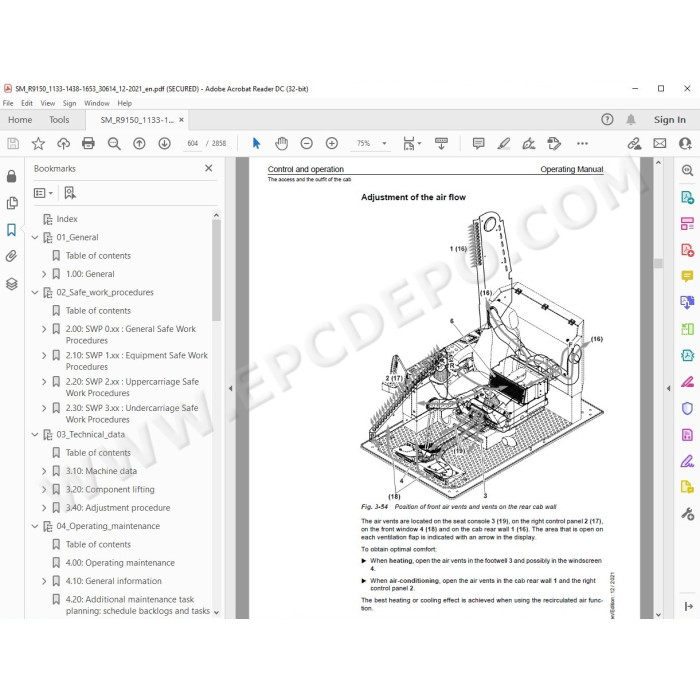 Liebherr Mining Excavator R9150 R9150B R9150E service & repair manual