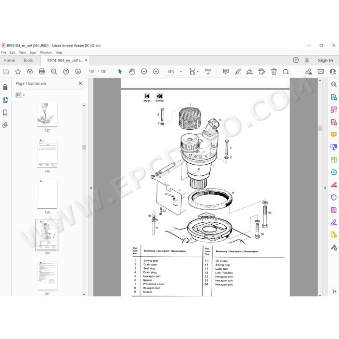 Liebherr Mining Excavator R974 R984 service & repair manual