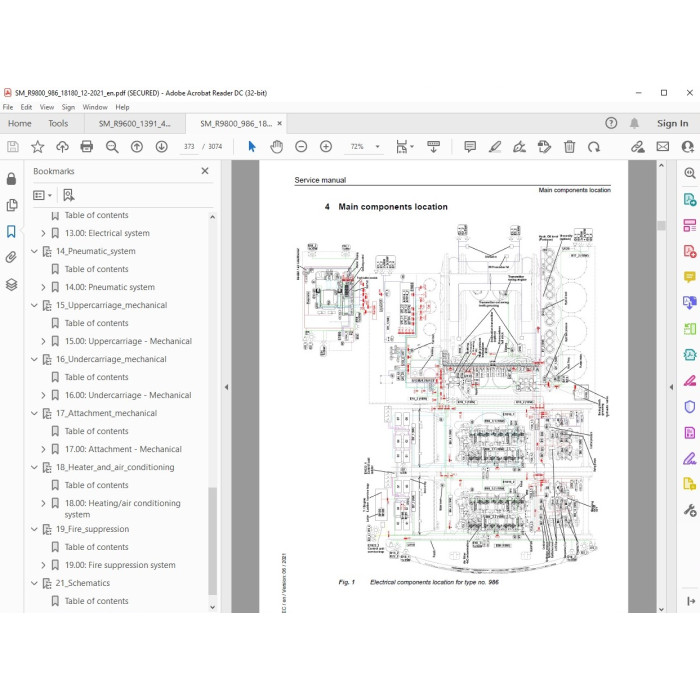 Liebherr Mining Excavator R9800 service & repair manual