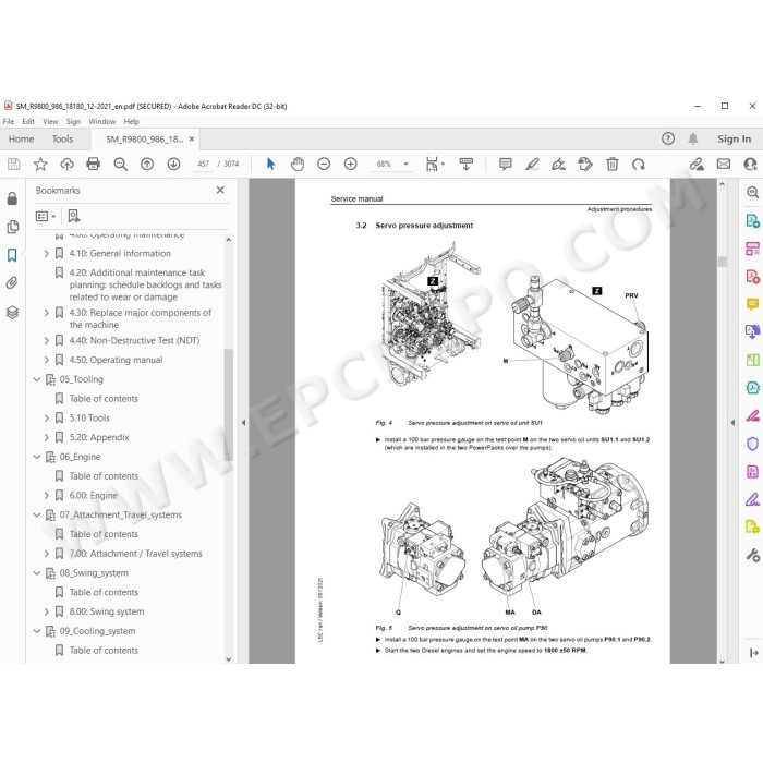 Liebherr Mining Excavator R9800 service & repair manual