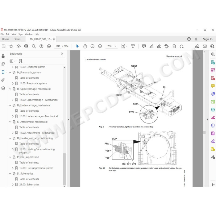 Liebherr Mining Excavator R9800 service & repair manual