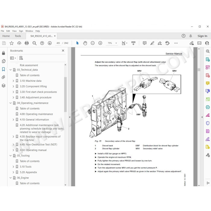 Liebherr Mining Excavator R984B R984C service & repair manual