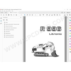 Liebherr Mining Excavator R996 R996B Litronic service & repair manual