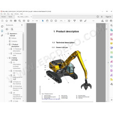 Liebherr Material Handling Excavator LH40 LH50 Generation 6 / Tier 4 service manual
