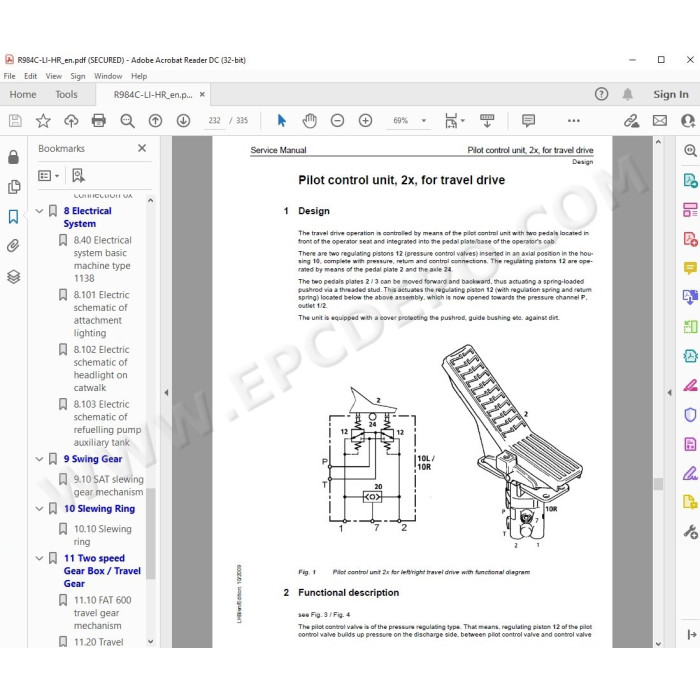Liebherr Material Handling Excavator R984C Litronic Tier 3 service manual