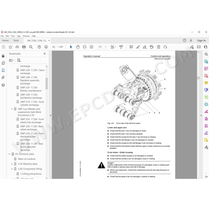Liebherr Rigid Frame Dump Truck T236 service & repair manual