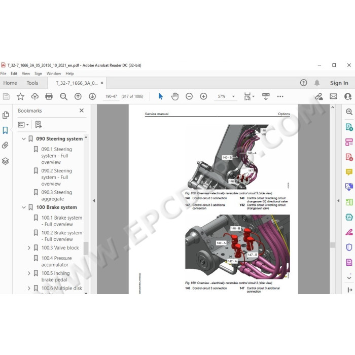 Liebherr Telescopic Handler T32-7 Generation 4 service & repair manual