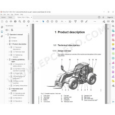 Liebherr Telescopic Handler T36-7 Generation 4 service & repair manual