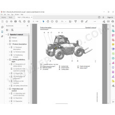 Liebherr Telescopic Handler T46-7 Generation 4 service & repair manual