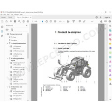 Liebherr Telescopic Handler T55-7 Generation 4 service & repair manual