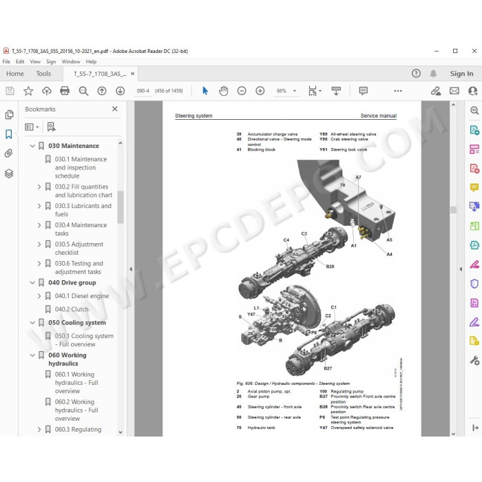Liebherr Telescopic Handler T55-7 Generation 4 service & repair manual