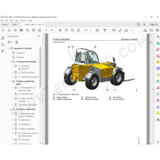 Liebherr Telescopic Handler TL432-7 Tier 4 service & repair manual