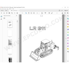 Liebherr Crawler Loader LR611 LR621 LR631 LR641 Generation 1 service manual