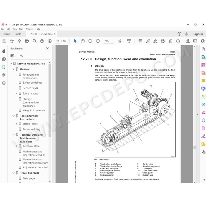 Liebherr Crawler Dozer PR714 Litronic Series 4 service & repair manual