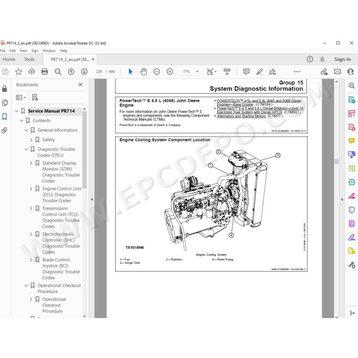 Liebherr Crawler Dozer PR714 Litronic Series 4 service & repair manual