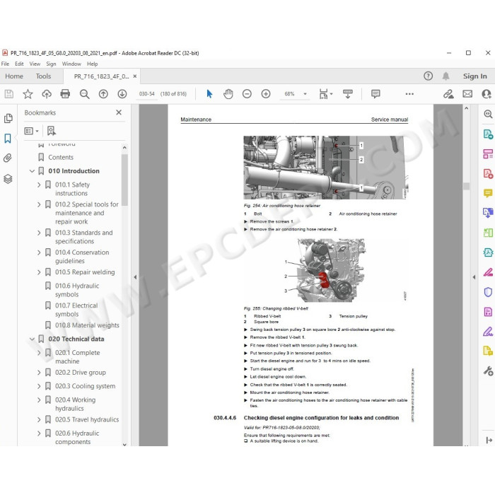Liebherr Crawler Dozer PR716 Generation 8 service & repair manual