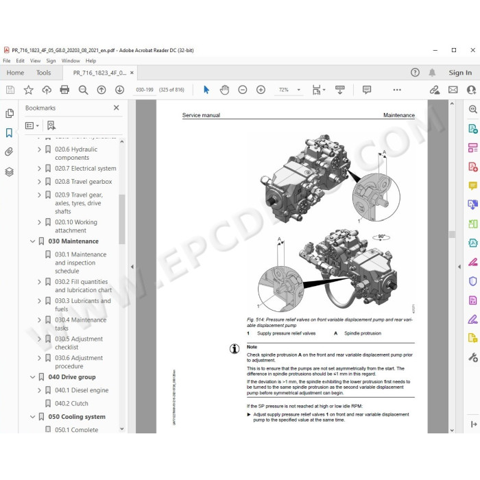 Liebherr Crawler Dozer PR716 Generation 8 service & repair manual