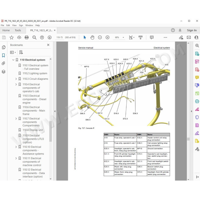 Liebherr Crawler Dozer PR716 Generation 8 service & repair manual