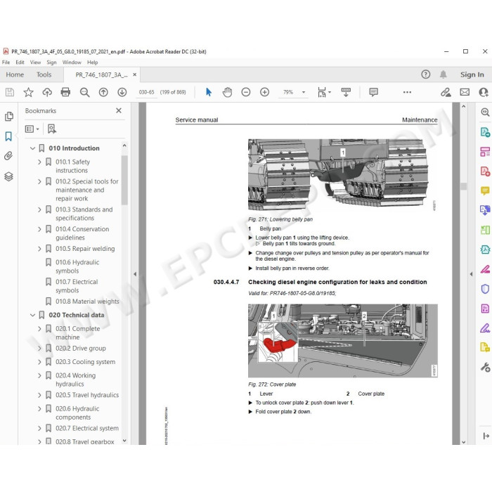 Liebherr Crawler Dozer PR746 Generation 8 service & repair manual