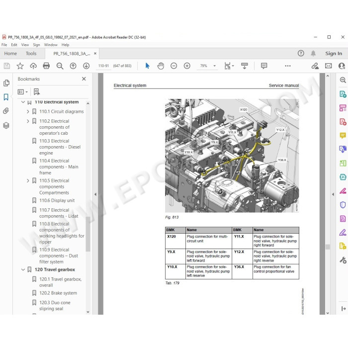 Liebherr Crawler Dozer PR756 Generation 8 service & repair manual