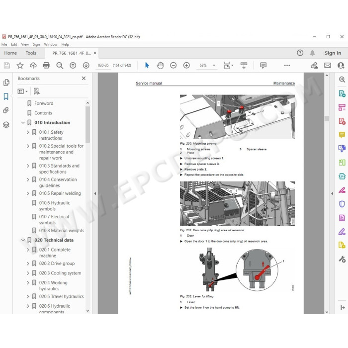 Liebherr Crawler Dozer PR766 Generation 8 service & repair manual