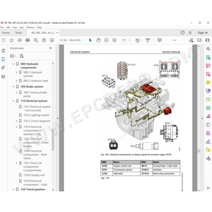 Liebherr Crawler Dozer PR766 Generation 8 service & repair manual
