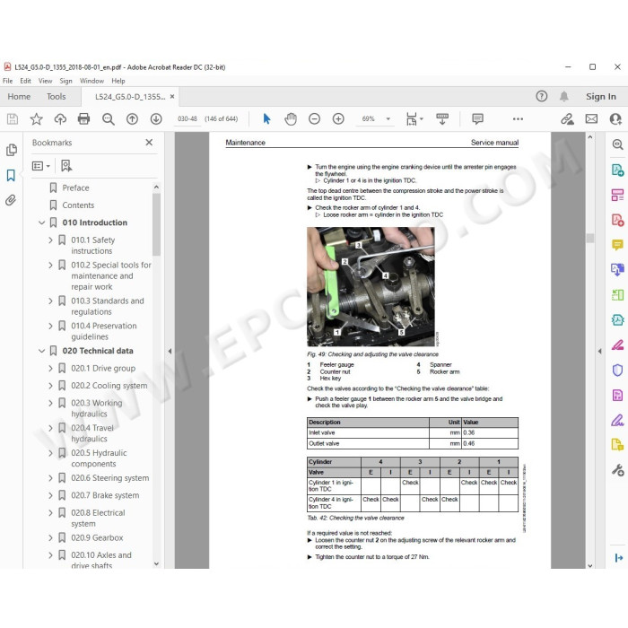 Liebherr Wheel Loader L524 Generation 5 service & repair manual
