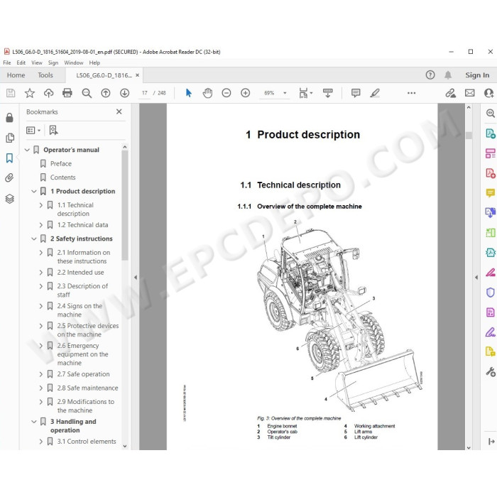Liebherr Wheel Loader L506 Generation 6 service & repair manual