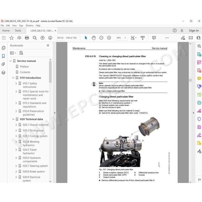 Liebherr Wheel Loader L509 Generation 6 service & repair manual