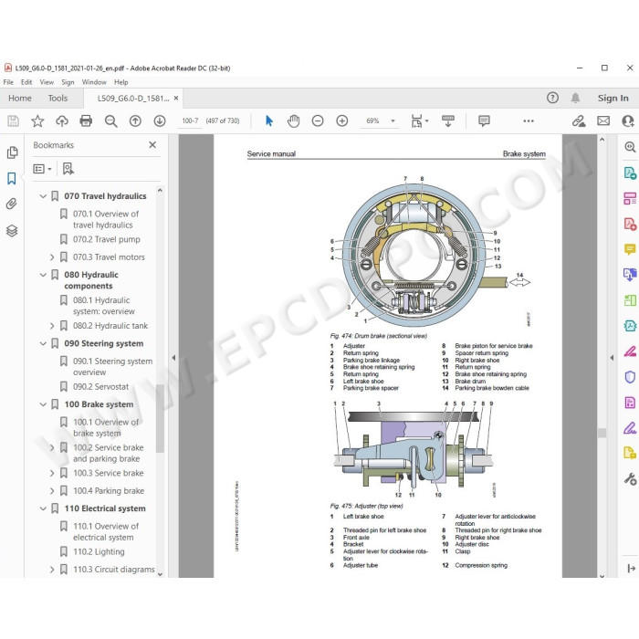 Liebherr Wheel Loader L509 Generation 6 service & repair manual