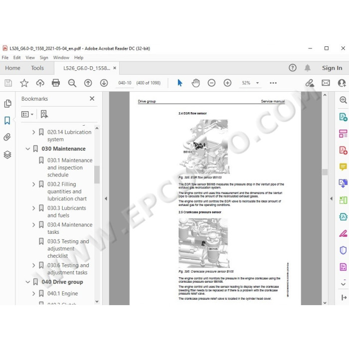 Liebherr Wheel Loader L526 Generation 6 service & repair manual