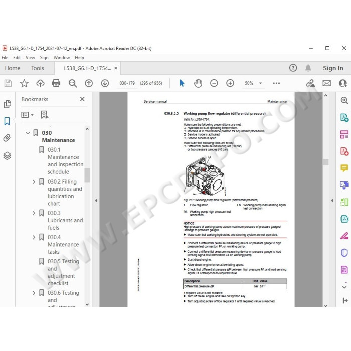 Liebherr Wheel Loader L538 Generation 6 service & repair manual
