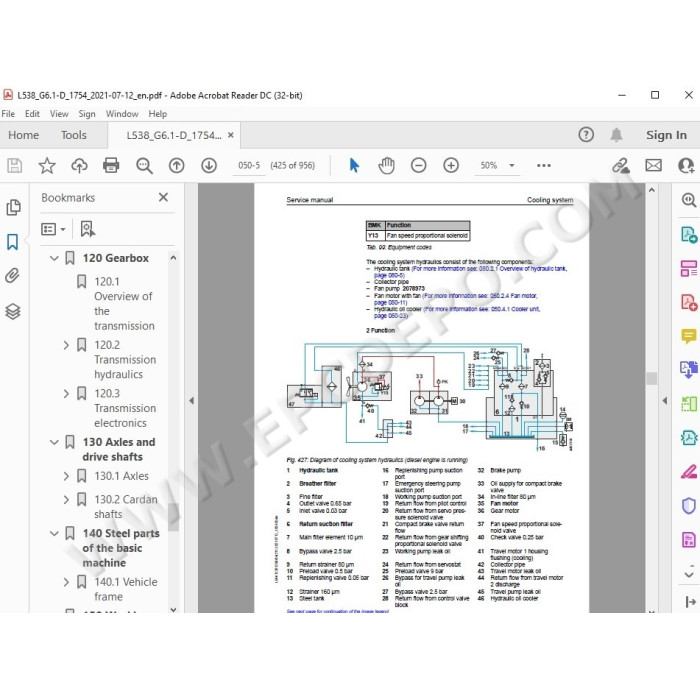Liebherr Wheel Loader L538 Generation 6 service & repair manual