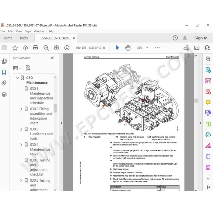 Liebherr Wheel Loader L556 Generation 5 / 6 service & repair manual