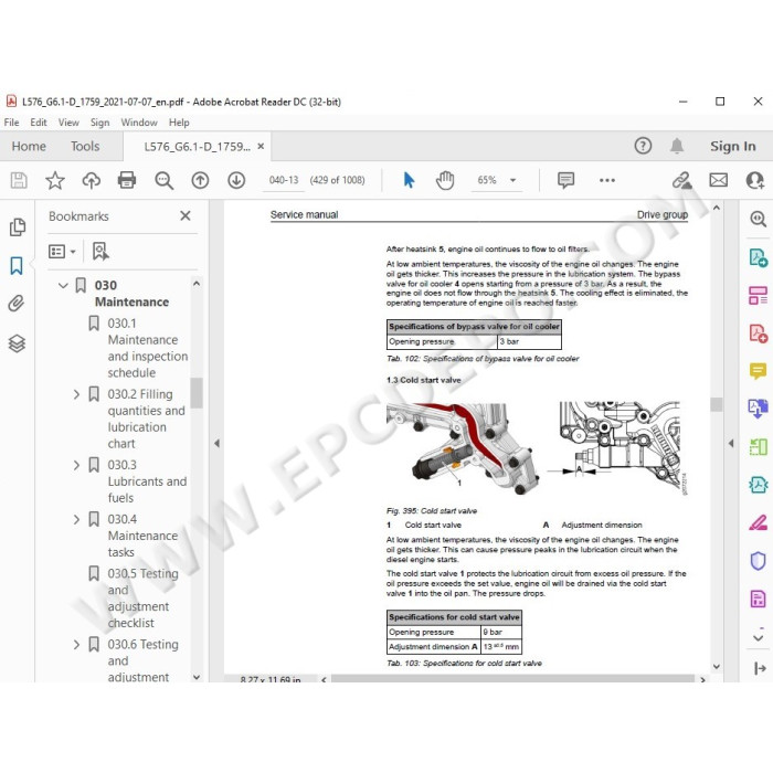 Liebherr Wheel Loader L576 Generation 6 service & repair manual