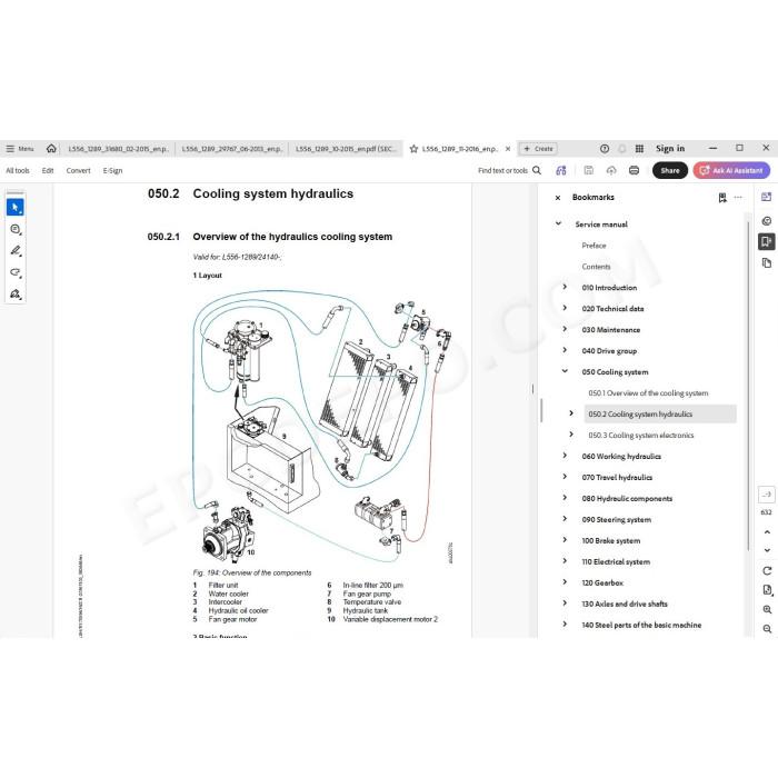 Liebherr Wheel Loader L556 service & repair manual