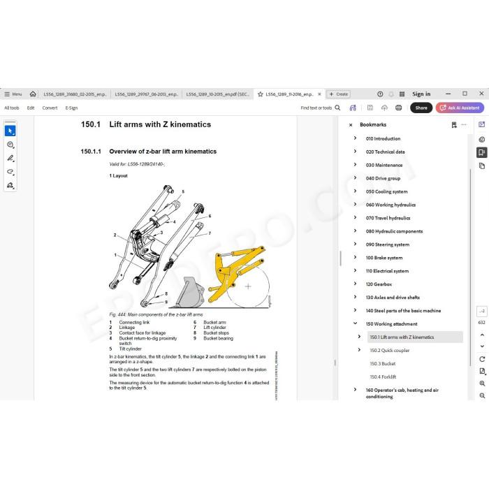 Liebherr Wheel Loader L556 service & repair manual