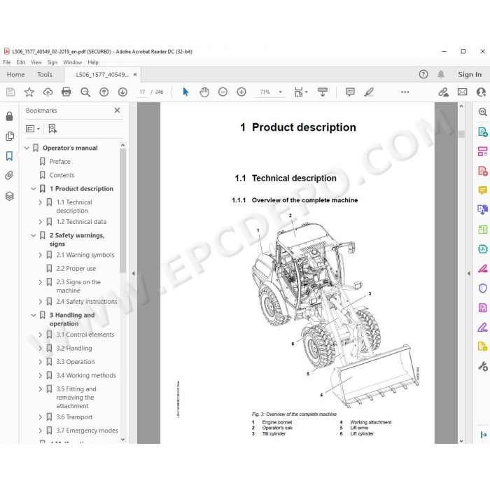 Liebherr Wheel Loader L506 L507 L508 L509 L514 Tier 4 service manual
