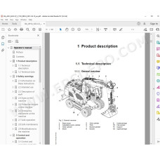 Liebherr Wheeled Excavator A914 A916 A918 A920 A924 Standard Generation 6 service manual