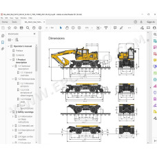 Liebherr Excavator A922 Rail Litronic Generation 6 / Tier 4 service manual